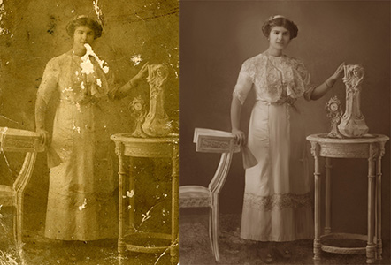 Restoration of old photo