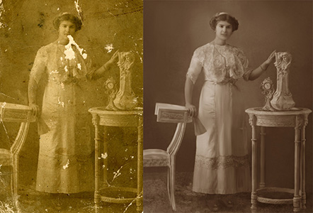 Restoration of old photo
