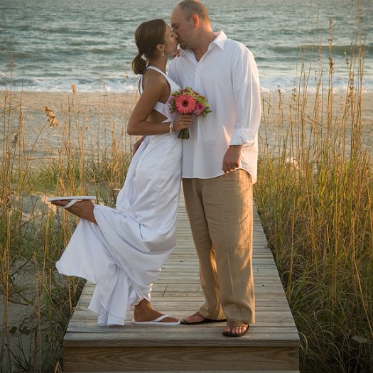 Beach Wedding at Bald Head Island