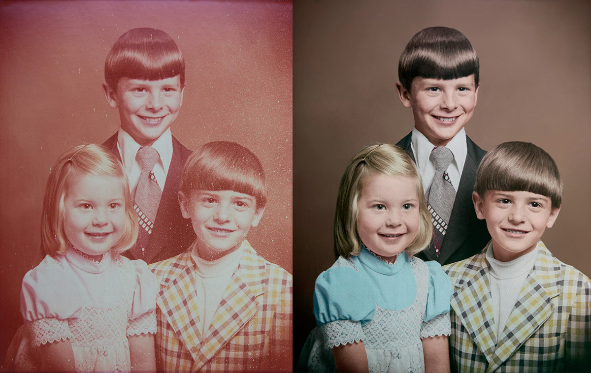 Color Restoration of Family Photo
