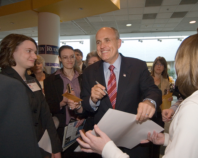 Rudy Giuliani campaign event
